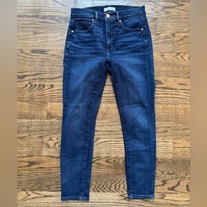 LOFT Women's Dark Blue Skinny Jeans, 28” waist / size 6